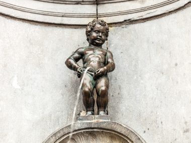 Fountain figure of Manneken Pis in Brussels