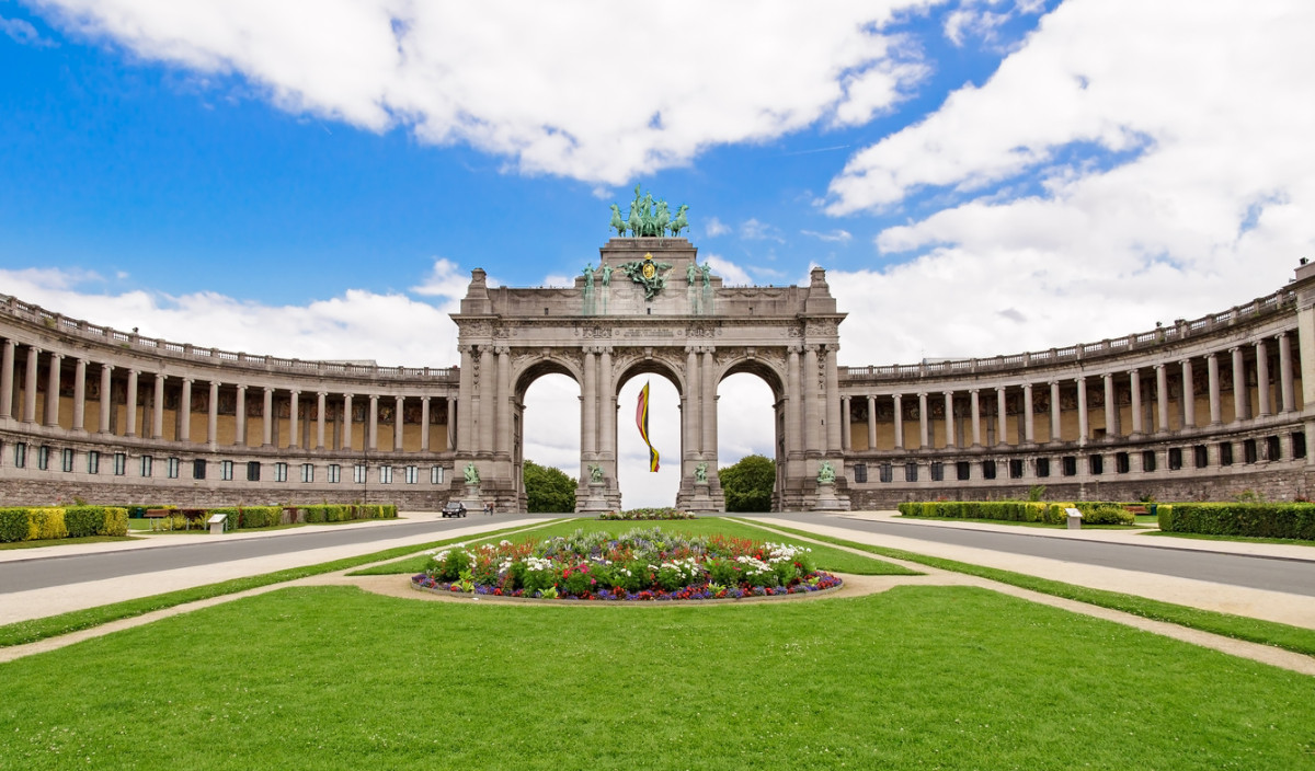 The Triumphal Arch in the Cinquantenaire Parc in Brussels