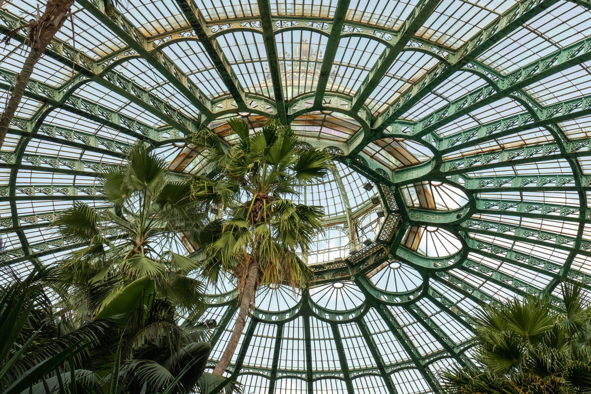 Winter Garden dome interior at the Royal Greenhouses of Laeken